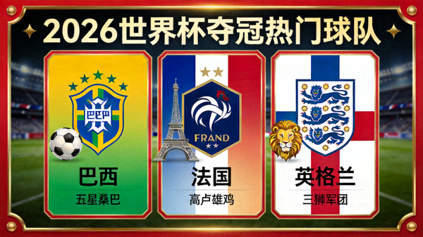2026世界杯 夺冠热门球队 巴西 法国 英格兰