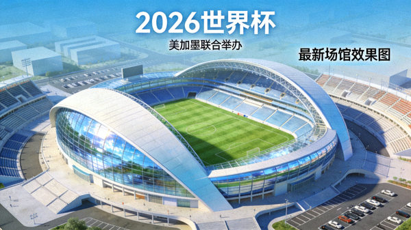 2026世界杯 美加墨联合举办 最新场馆效果图